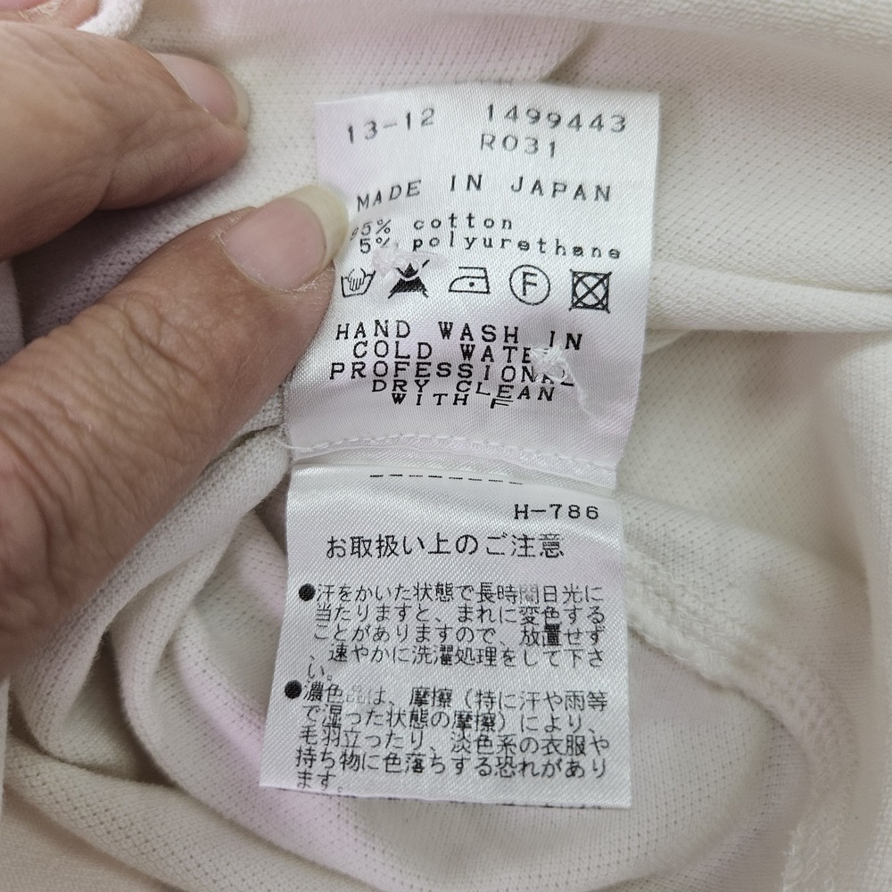 Pearly Gates Golf Polo Shirt Womens Size 4 White Long Sleeve Stretch Japan - Picture 10 of 15
